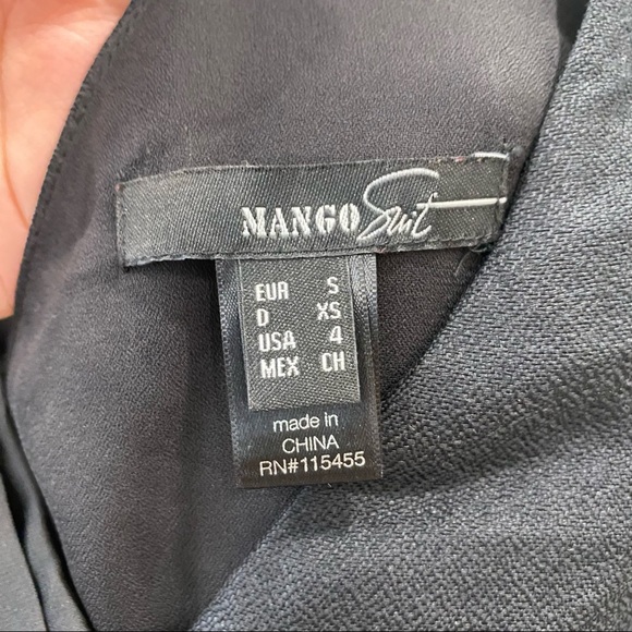 Mango suit black draped dress - Picture 3 of 4